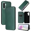 Coque portefeuille Phonesta Carbon Fiber Skin pour Samsung Galaxy A26 - Vert foncé 7
