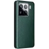 Coque portefeuille Phonesta Carbon Fiber Skin pour Xiaomi 15 - Vert foncé 6