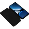 Coque portefeuille Phonesta Carbon Fiber Skin pour Xiaomi Poco X7 Pro - Noir 1