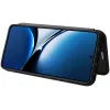 Coque portefeuille Phonesta Carbon Fiber Skin pour Xiaomi Poco X7 Pro - Noir 2