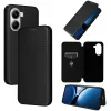 Coque portefeuille Phonesta Carbon Fiber Skin pour Xiaomi Poco X7 Pro - Noir 6