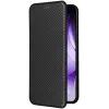 Coque portefeuille Phonesta Carbon Fiber Skin pour Oppo Reno13 - Noir 7