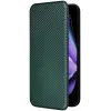 Coque portefeuille Phonesta Carbon Fiber Skin pour Oppo Reno13 F 4G/5G / Reno13 FS 5G - Vert foncé 8
