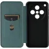 Coque portefeuille Phonesta Carbon Fiber Skin pour Oppo Find X8 Pro - Vert foncé 4