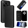 Coque portefeuille Phonesta Carbon Fiber Skin pour Oppo Find X8 Pro - Noir 7