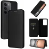 Coque portefeuille Phonesta Carbon Fiber Skin pour Realme 14x / C75 - Noir 6