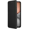 Coque portefeuille Phonesta Carbon Fiber Skin pour Realme 14x / C75 - Noir 7