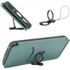 Coque portefeuille Phonesta Carbon Fiber Skin pour Realme GT 7 Pro - Vert foncé 7