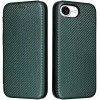 Coque portefeuille Phonesta Carbon Fiber Skin pour Apple iPhone 17e/16e - Vert foncé 0