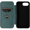 Coque portefeuille Phonesta Carbon Fiber Skin pour Apple iPhone 17e/16e - Vert foncé 1