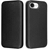 Coque portefeuille Phonesta Carbon Fiber Skin pour Apple iPhone 17e/16e - Noir