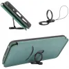 Coque portefeuille Phonesta Carbon Fiber Skin pour Xiaomi Redmi Note 14 Pro 4G - Vert foncé 3