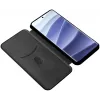 Coque portefeuille Phonesta Carbon Fiber Skin pour Xiaomi Redmi Note 14 Pro 4G - Noir 1