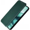 Coque portefeuille Phonesta Carbon Fiber Skin pour Xiaomi Redmi Note 14 4G - Vert foncé 5
