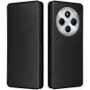Coque portefeuille Phonesta Carbon Fiber Skin pour Xiaomi Redmi 14C / Xiaomi Poco C75 - Noir 0