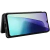 Coque portefeuille Phonesta Carbon Fiber Skin pour Xiaomi Redmi 14C / Xiaomi Poco C75 - Noir 2