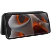 Coque portefeuille Phonesta Carbon Fiber Skin pour Motorola Edge 50 Pro - Noir 3