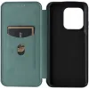 Coque portefeuille Phonesta Carbon Fiber Skin pour Motorola Edge 50 Ultra - Vert foncé 4