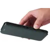 Coque portefeuille Phonesta Carbon Fiber Skin pour Motorola Edge 50 Ultra - Vert foncé 5