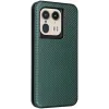 Coque portefeuille Phonesta Carbon Fiber Skin pour Motorola Edge 50 Ultra - Vert foncé 7