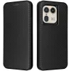 Coque portefeuille Phonesta Carbon Fiber Skin pour Motorola Edge 50 Ultra - Noir 0