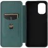 Coque portefeuille Phonesta Carbon Fiber Skin pour Motorola Moto G05 / Moto E15 - Vert foncé 4