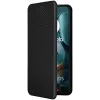 Coque portefeuille Phonesta Carbon Fiber Skin pour Motorola Moto G05 / Moto E15 - Noir 8