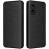 Coque portefeuille Phonesta Carbon Fiber Skin pour Motorola Moto G35 - Noir 0