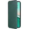 Coque portefeuille Phonesta Carbon Fiber Skin pour Asus Zenfone 12 Ultra - Vert foncé 1