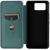 Coque portefeuille Phonesta Carbon Fiber Skin pour Asus Zenfone 12 Ultra - Vert foncé 3