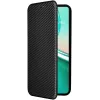 Coque portefeuille Phonesta Carbon Fiber Skin pour Asus Zenfone 12 Ultra - Noir 1