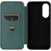 Coque portefeuille Phonesta Carbon Fiber Skin pour Samsung Galaxy S25 Edge - Vert foncé 4