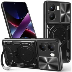 Coque arrière Phonesta CamLock pour Xiaomi Poco X7 Pro - Noir