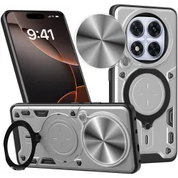 Coque arrière Phonesta CamLock pour Xiaomi Redmi Note 14 Pro 5G / Xiaomi Poco X7 - Argent