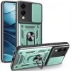 Coque arrière Phonesta CamShield pour Samsung Galaxy S25 Edge - Vert