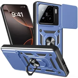 Coque arrière Phonesta CamShield pour Xiaomi 15 - Bleu