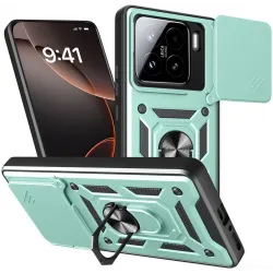 Coque arrière Phonesta CamShield pour Xiaomi 15 - Vert