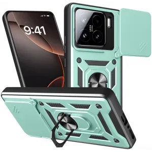 Coque arrière Phonesta CamShield pour Xiaomi 15 - Vert