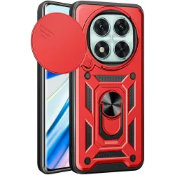 Coque arrière Phonesta CamShield pour Xiaomi Redmi Note 14 Pro 5G / Xiaomi Poco X7 - Rouge
