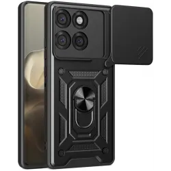 Coque arrière Phonesta CamShield pour Motorola Edge 60 Pro - Noir