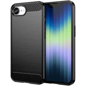 Coque arrière en silicone Phonesta Carbon pour Apple iPhone 17e/16e - Noir