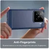 Coque arrière en silicone Phonesta Carbon pour Xiaomi 15 - Bleu 4