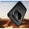Coque arrière en silicone Phonesta Carbon pour HONOR Magic7 Pro - Noir 2