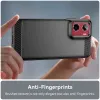 Coque arrière en silicone Phonesta Carbon pour Motorola Moto G05 / Moto E15 - Noir 5