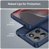 Coque arrière en silicone Phonesta Carbon pour Motorola Moto G17/G17 Power/G15/G15 Power - Bleu 6