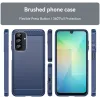 Coque arrière en silicone Phonesta Carbon pour Samsung Galaxy A26 - Bleu 3
