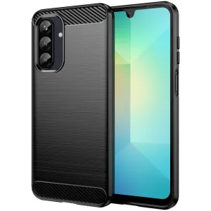 Coque arrière en silicone Phonesta Carbon pour Samsung Galaxy A26 - Noir