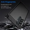 Coque arrière en silicone Phonesta Carbon pour Samsung Galaxy A36/A56 - Noir 1