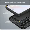 Coque arrière en silicone Phonesta Carbon pour Samsung Galaxy A36/A56 - Noir 4
