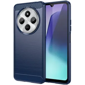 Coque arrière en silicone Phonesta Carbon pour Xiaomi Redmi 14C / Xiaomi Poco C75 - Bleu